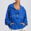 Oversized Track Jacket in Cobalt