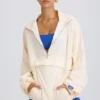 Oversized Track Jacket in White