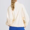 Oversized Track Jacket in White