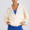 Oversized Track Jacket in White