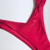 Pacifico Embellished Ruched Cheeky Bikini Bottoms in Raspberry Pink