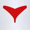 Pacifico Ruched Cheeky Bikini Bottoms in Fiery Red