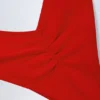 Pacifico Ruched Cheeky Bikini Bottoms in Fiery Red