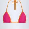 Paita Triangle Bikini Top in Fuchsia Pink