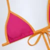 Paita Triangle Bikini Top in Fuchsia Pink