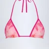 Paita Triangle Bikini Top in Pink Orchid Print