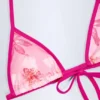Paita Triangle Bikini Top in Pink Orchid Print