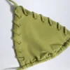 Palmilla Triangle Bikini Top in Olive Green