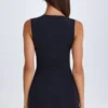 Parina Twisted Cut-Out Mini Dress in Black