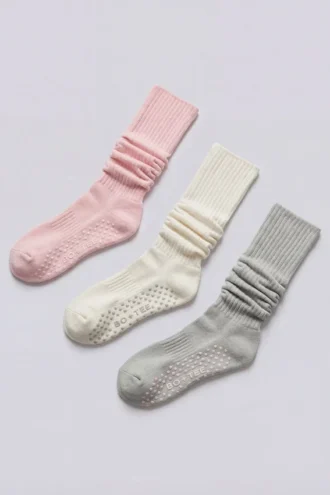 Pilates 3-Pack Socks Bundle in Multi