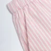 Lariana Mid-Rise Cotton-Poplin Shorts in Pink Stripe
