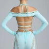 Pixie Embellished Cropped Shrug in Ice Blue