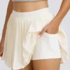 Pleated Tennis Skirt in White