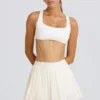 Pleated Tennis Skirt in White