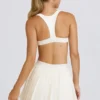 Pleated Tennis Skirt in White