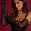 Poe Lace Gloves in Black