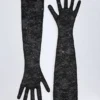 Poe Lace Gloves in Black
