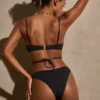 Positano Multi-Strap Underwired Bikini Top in Black