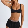 Praia Mini Shorts in Black