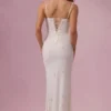 Primara Embellished Corset Maxi Dress in Ivory