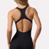 Racer Back Define Luxe Unitard in Black