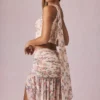 Rae Scarf-Detail One-Shoulder Top in Primrose Floral Print