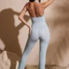 Ramona Petite Embellished Plunge Neck Jumpsuit in Aqua