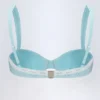 Ravello Broderie Anglaise Underwired Balconette Bikini Top in Powder Blue