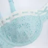 Ravello Broderie Anglaise Underwired Balconette Bikini Top in Powder Blue