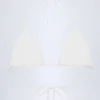 Recife Broderie Anglaise Triangle Bikini Top in White
