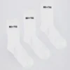 Ribbed Crew Sock Bundle in White