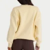 Ribbed Knit Oversized Jumper in Lemon