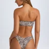 Rio Bandeau Bikini Top in Cheetah Print