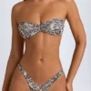 Rio Bandeau Bikini Top in Cheetah Print