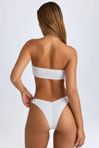 Rio Bandeau Bikini Top in White