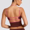 Rocio Contrast Binding Cami Top in Chocolate Brown