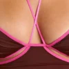 Rocio Contrast Binding Cami Top in Chocolate Brown