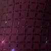 Ronja Embellished Plunge Semi-Sheer Mini Dress in Deep Purple