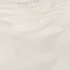 Ruched Mini Shorts in Ivory Marl