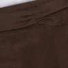 Ruched Mini Shorts in Pecan Marl