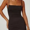 Ryatt Ruched Bodycon Maxi Dress in Black
