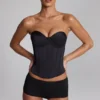 Sabrine Slinky Jersey Low-Rise Hot Pants in Black