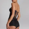 Sabrine Slinky Jersey Low-Rise Hot Pants in Black