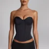 Sabrine Slinky Jersey Low-Rise Hot Pants in Black