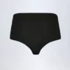 Sabrine Slinky Jersey Low-Rise Hot Pants in Black
