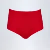 Sabrine Slinky Jersey Low-Rise Hotpants in Fire Red