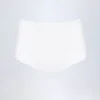 Sabrine Slinky Jersey Low-Rise Hotpants in White