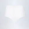 Sabrine Slinky Jersey Low-Rise Hotpants in White