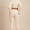 Safia Fluffy Knit Wide-Leg Trousers in Ivory