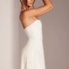 Salerno Embellished Multi Wear A-Line Mini Dress in White